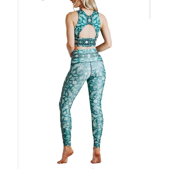 Yoga Democracy uvb uva Legging - Mint To Be women's small - Picture 1 of 12